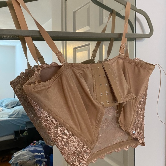 Windsor beige sparkle corset crop - Picture 3 of 3